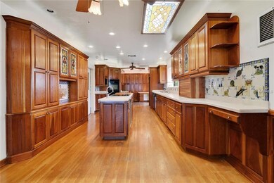 Kitchen with Cherrywood cabinets in the main house