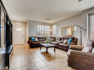 View toward front door of living room/dining room