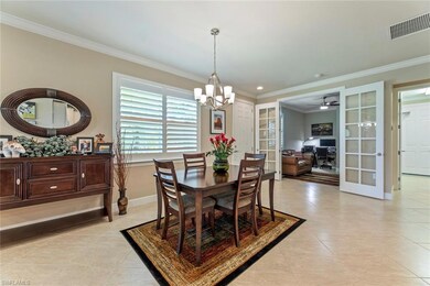 Dining area, den/office beyond