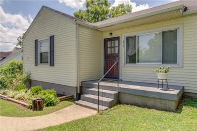 Home is located on a private dead end street and sits on .45 acres