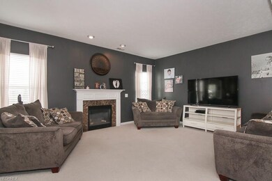 The Gas Fireplace brings warmth and coziness to th