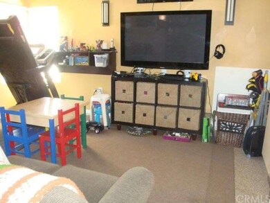 Garage has been made into an entertainment room/of