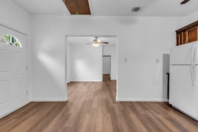 A view of the living room from your kitchen.