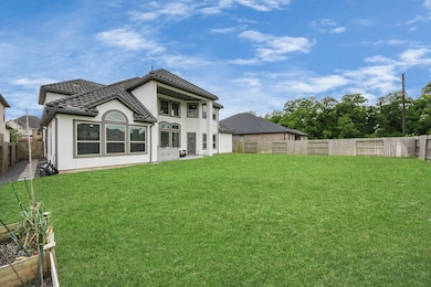 Large backyard