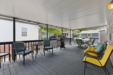 Deck featuring a grill