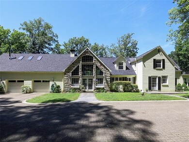 This is the back of the house!  Stone family room 