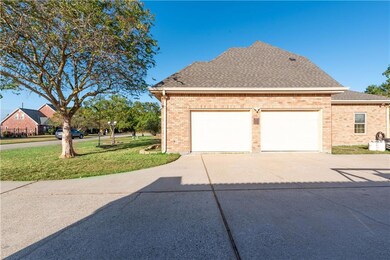 Double Garage.  Exterior Side View.