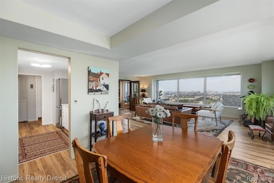 1300 E. Lafayette #2407 — Elevated City Living with Iconic Views.  Perched high on the 24th floor of Detroit’s iconic 1300 East Lafayette Cooperative, this 1,664 sqft corner residence embodies the best of modern city living. Recently reimagined with 