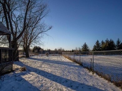 A large portion of the backyard is fenced. Perfect