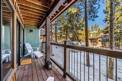 View of snow covered deck