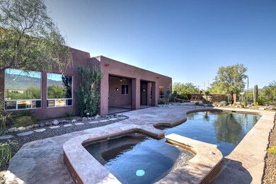Pool and spa, back patio