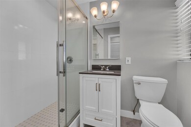 Updated Primary bathroom with walk in Closet