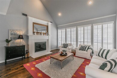 Living Area with See Thru Fireplace