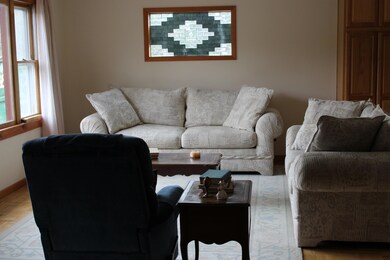 Built-in Stain Glass in Living Room