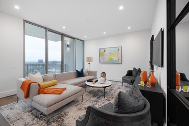 Open living space with expansive floor-to-ceiling