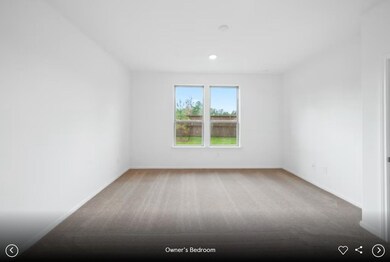 Spare room featuring light colored carpet and rec