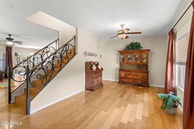 Entry formal dining / living area
