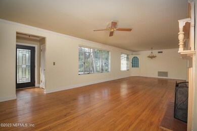 Living Room with Foyer View