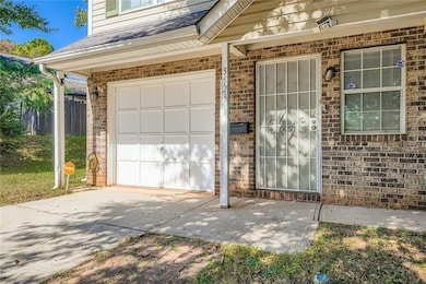 Garage with driveway