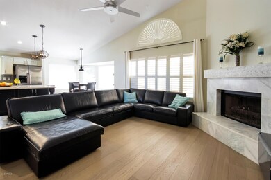 Family Room with inviting fireplace