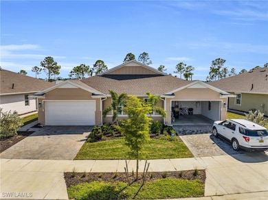 View of single story home