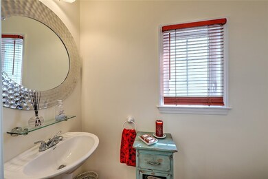 Guest bathroom off of entry