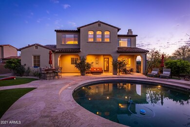 Twilight Backyard