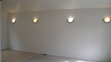 Living room and dining room