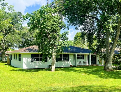 Beautiful setting among the trees.