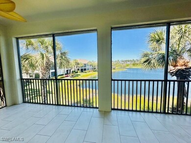 Unfurnished lanai featuring a water view
