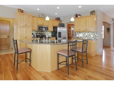 The kitchen boasts Jenn-Air stainless steel applia