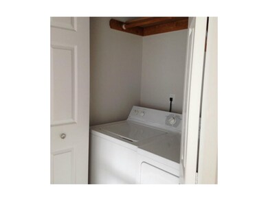 Laundry in closet between bedrooms