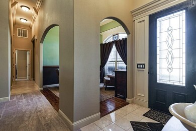 Beautiful glass front door and entry