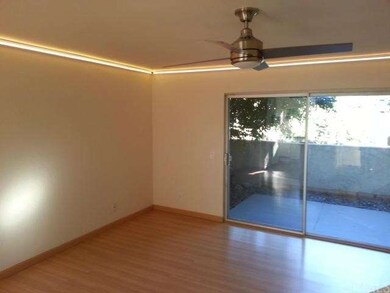 Living area with LED lighting (1) remote for on/of