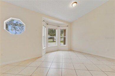Bay window in the dining room