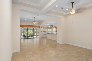 Huge open living and dining area