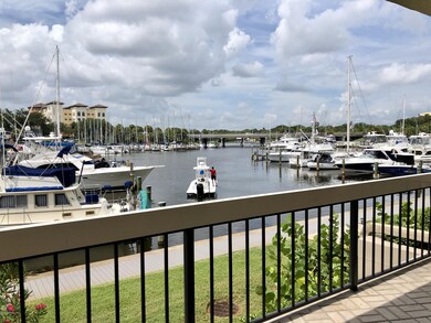 View of the marina from the balcony