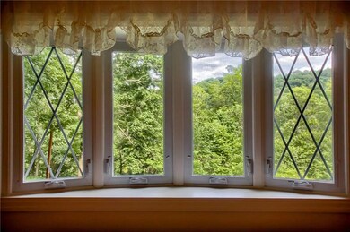 Beautiful views from the bow window in the living 