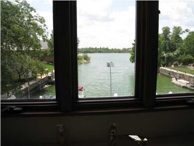 View of lake from the kitchen sink