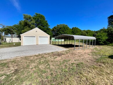 Garage with additional carport
