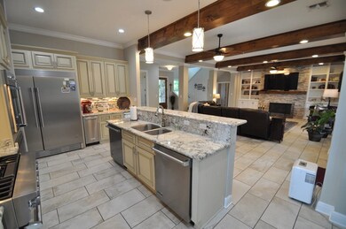 Kitchen into Living Room