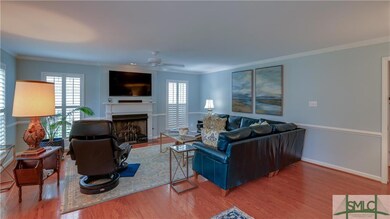 Wecome into the home great room with hardwood floo