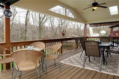 Rear Covered Deck:  And fabulous it is!  A 12x25 e