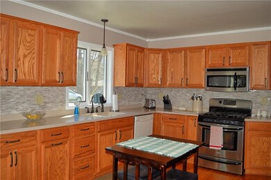 New stone back splash!
