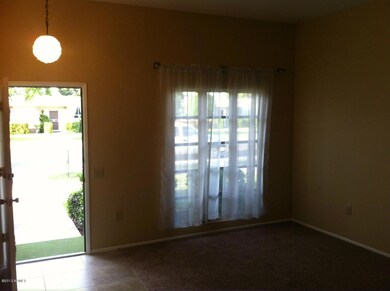 Living Room with drapes
