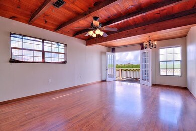 Living Room and French Doors to the back Balcony.