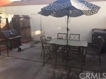 Back private patio