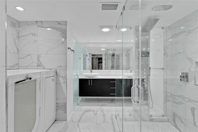 Up to date master bathroom