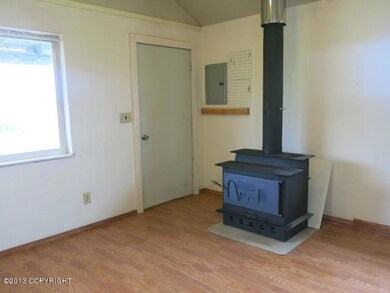 Large wood stove keeps you warm!
