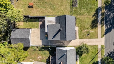 View from above of property